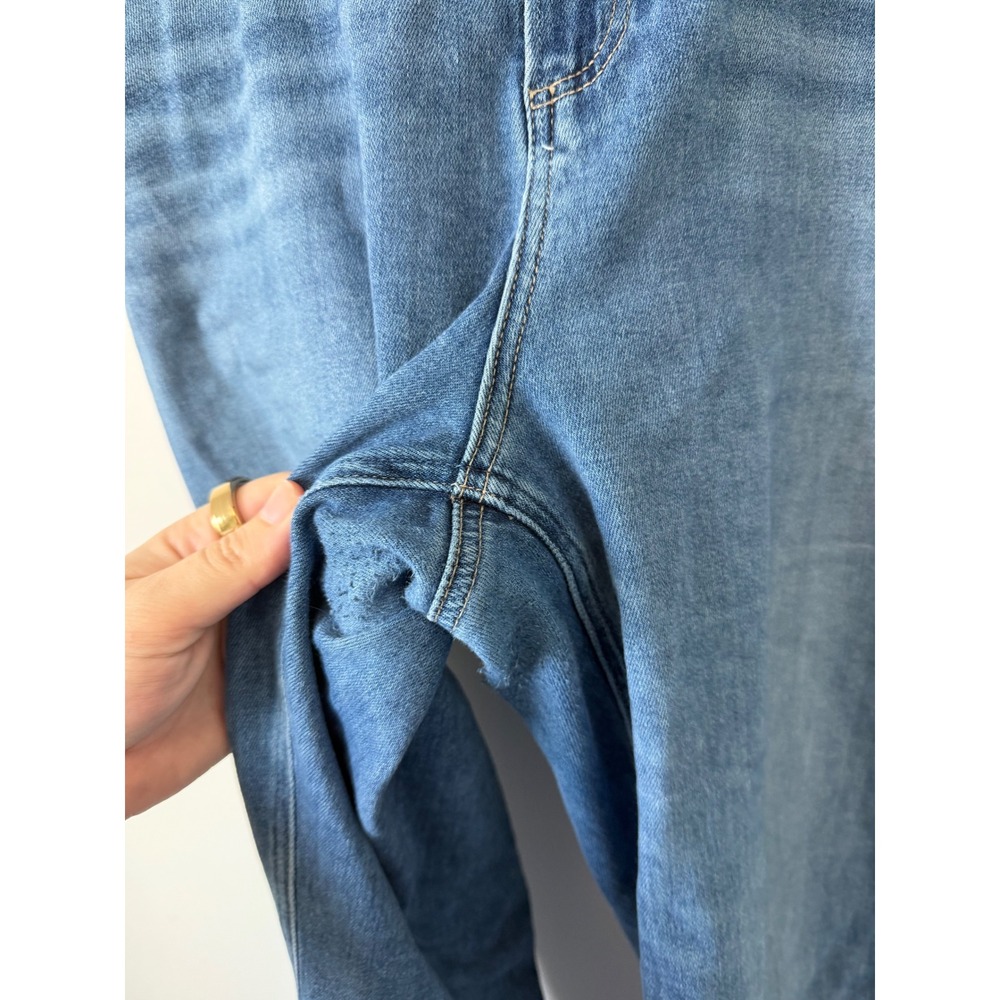 PAIGE Anessa Wide-Leg Jeans – Raw Hem – Size 34 - Picture 3 of 5